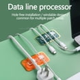 thumbnail image 3 of 4-Pack Self-Adhesive Cable Organizer Clips, Wire Manager for Desk and Home Office, Cord Holder for Data Cable Routing and Phone Chargers, 3 of 8