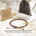 thumbnail image 5 of Elphaba Galinda Natural Red Creek Jasper Bracelet Gifts for Grandma, Mothers Day Birthday Gifts for Grandma from Granddaughter Grandson Grandkids, Nana Gigi Love Small Cute Stuff Things, 5 of 7