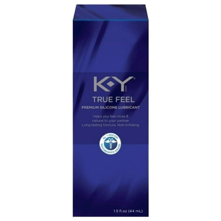 KY True Feel Premium Silicone Lubricant, Non-Irritatint, 1.5 Oz + Facial Hair Remover