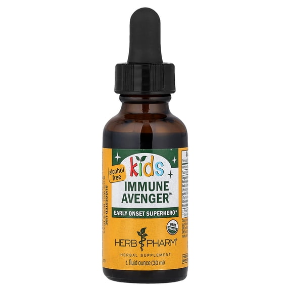 Herb Pharm Kids, Immune Avenger, Alcohol Free, 1 fl oz (30 ml)