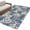 Blue, variant on Area Rug for Living Room, Watercolor Floral Non-Slip Indoor Large Carpet for Bedroom/Dining Room, Vintage Country Tribal Tie-dye Flowers Blue Washable Low-Profile Floor Mat Runner Rugs - 3 x 5 Ft