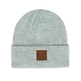 thumbnail image 6 of C.C Heather Knit Basic Beanie Soft Winter Hat Women, Bubble Berry, 6 of 16