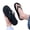 Black, variant on Unisex Couple Massage Sole Flip Flops Eva Non Slip Thong Sandals With Acupressure Footbed For Summer Beach, Black