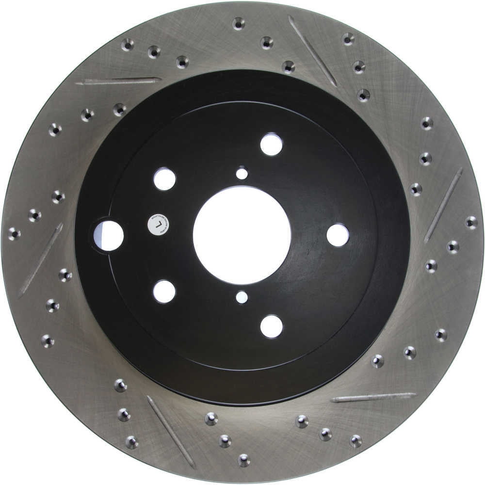 StopTech 08+ Subaru STI (Will Not Fit 05-07) Slotted & Drilled Sport Brake Rotor Fits select: 2015-2017 SUBARU WRX, 2017 SUBARU BRZ
