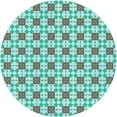 thumbnail image 1 of Ahgly Company Indoor Round Patterned Dinosaur Green Area Rugs, 7' Round, 1 of 6