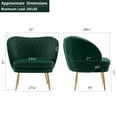 thumbnail image 6 of Duhome Accent Chair Velvet Dark Green 1 Pcs, 6 of 9