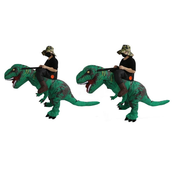 Disfraz De Dinosaurio Inflable, Disfraz De Dinosaurio De Costura Reforzada Con Potente Soplador Para La Fiesta De Cosplay
