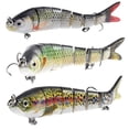 thumbnail image 2 of Leurre Appât Pêche Simulation Swimbait Crankbait Multi-Sectionnel Wobbler Accessoires de Pêche, 2 of 9