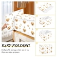 thumbnail image 4 of Adorable Cute Dog Face with Paw Print Foldable Storage Bins with Lids Handles Collapsible Storage Containers Tote Boxes 16.5 x 12.6 x 11.8 inches, 4 of 7