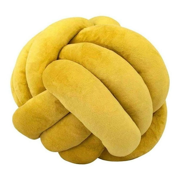 Cojín Nudo Estilo Nórdico Love and Lemons DCO-2702 Amarillo 27 x 27 cm