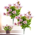 thumbnail image 2 of Artificial Flowers for Outdoor, UV Resistant Fake Silk Flowers, Realistic Faux Plants for Outside Indoor Porch Patio Window Box Planter Home Decor, 2 Pcs, 13.8 Inches, 2 of 9