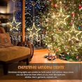 thumbnail image 5 of Jsdoin LED Christmas Window Light 2pc Stars, Twinkle Christmas Curtain Light Timer, Hanging Lights for Party Shop Window Xmas Decoration(Warm Light), 5 of 5