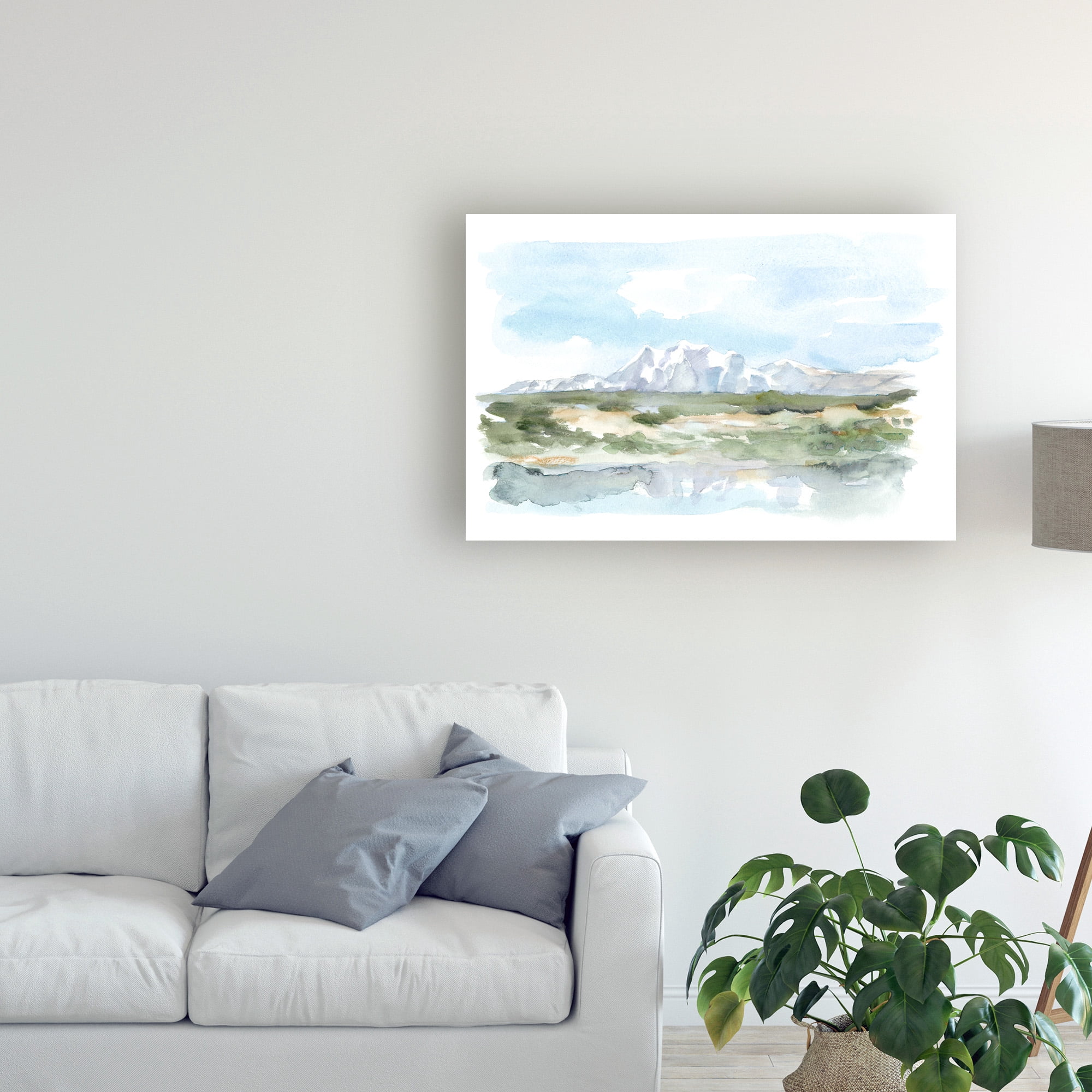 Trademark Fine Art 'Mountain Watercolor II' Canvas Art by Ethan Harper
