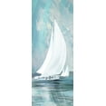 thumbnail image 2 of Knutsen, Conrad 12x24 White Modern Wood Framed Museum Art Print Titled - Soft Sail I, 2 of 4