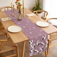 thumbnail image 2 of Cherry Blossoms Table Runner - 90 Inch Long, Kitchen Dining Table Runner Dresser Scarves, White Crane Harmony Pink Farmhouse Decor for Coffee Tables Wedding Party Banquet, 2 of 6