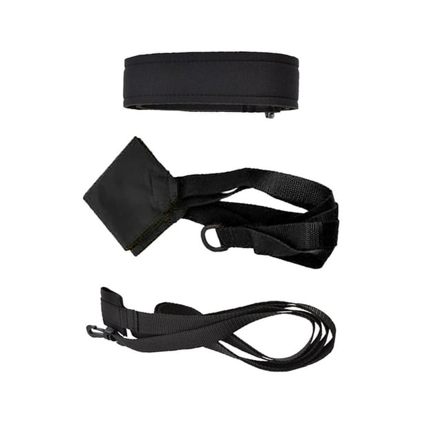 Cinturón de resistencia para natación Equipo de paracaídas para natación Cuerdas de resistencia para natación Natación para L negro