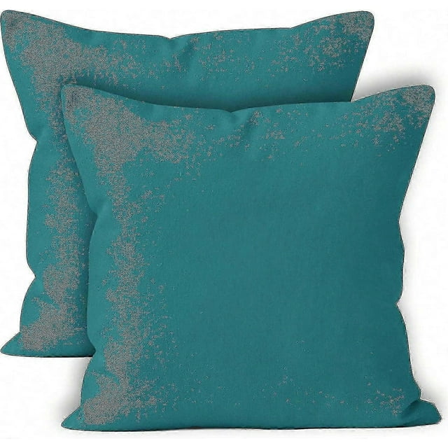 Cushion Covers 2pc Set (50 X 50 Cm) - Sunbeam Yellow - Solid Dyed Cotton Canvas