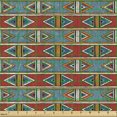 thumbnail image 2 of Ambesonne African Fabric by the Yard Upholstery, Rhombus Tribal, 1 Yard, Multicolor, 2 of 5