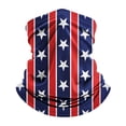 thumbnail image 2 of Helii UPF 50+ American Flag Face Mask Neck Gaiter – Cooling Dust Balaclava for Men Women, Breathable USA Flag Outdoor Mask for Fishing Hiking Blue,One Size, 2 of 6