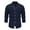 Dark Blue, variant on WREESH Mens Slim Dress Shirts Fashion Solid Button Down Long Sleeve Shirt Soft Shirt Breathable Undershirt Casual Workout T Shirts Black