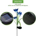 thumbnail image 3 of Juego de 2 faroles solares Yashi Decoración de jardín 33 cm impermeables, 3 of 4