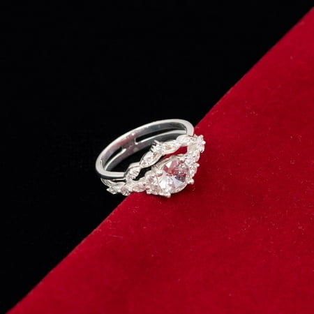 Crown of Love Engagement Ring Moissanite Engagement Proposal Ring for Her Women Ring LavaJewelry 5