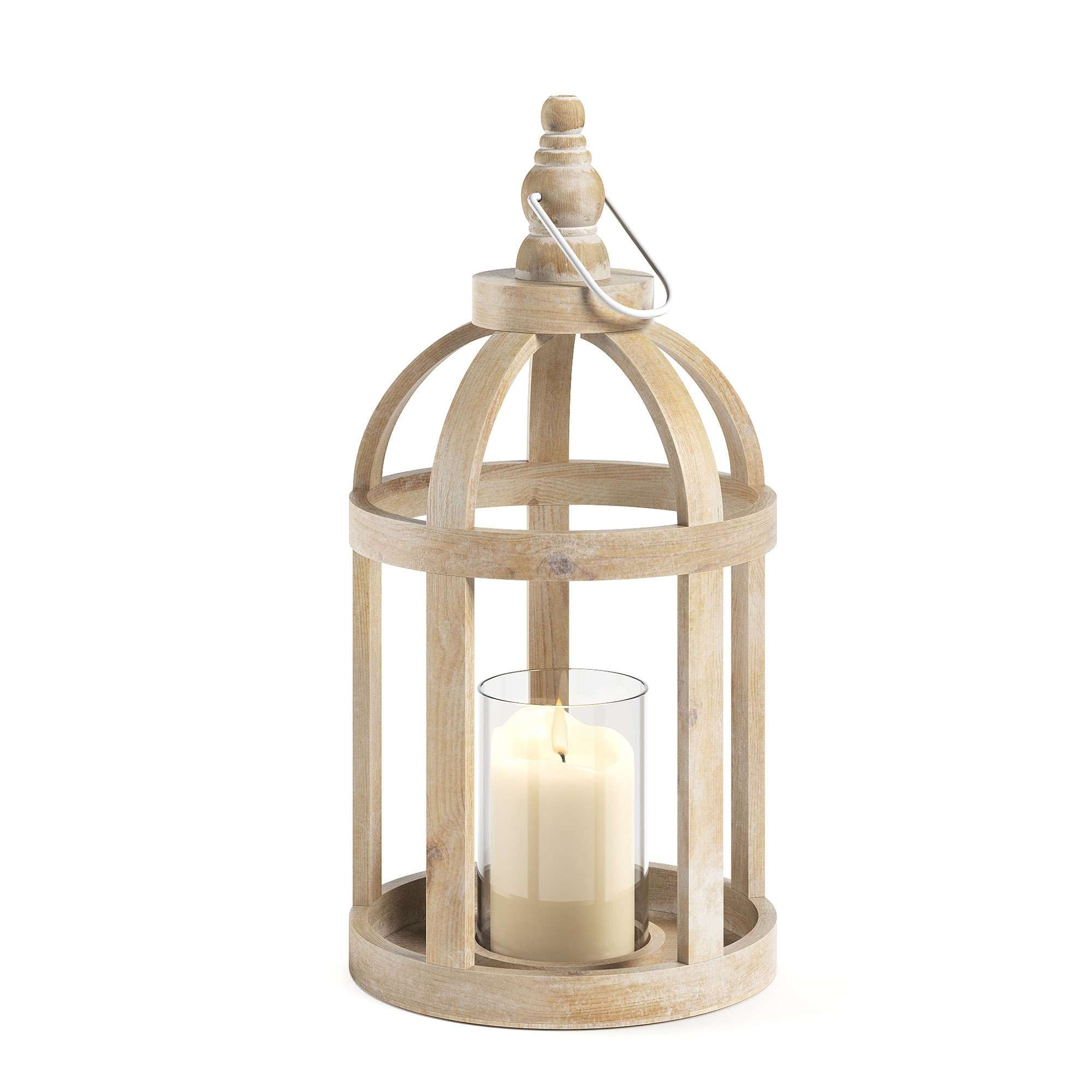 Barnyard Designs Wood Lantern Decor, Rustic Decor Candle Lantern