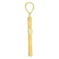 thumbnail image 3 of 14k Two-tone Gold Mens Cross Religious Charm Pendant Pendant Necklace for Men, 3 of 4