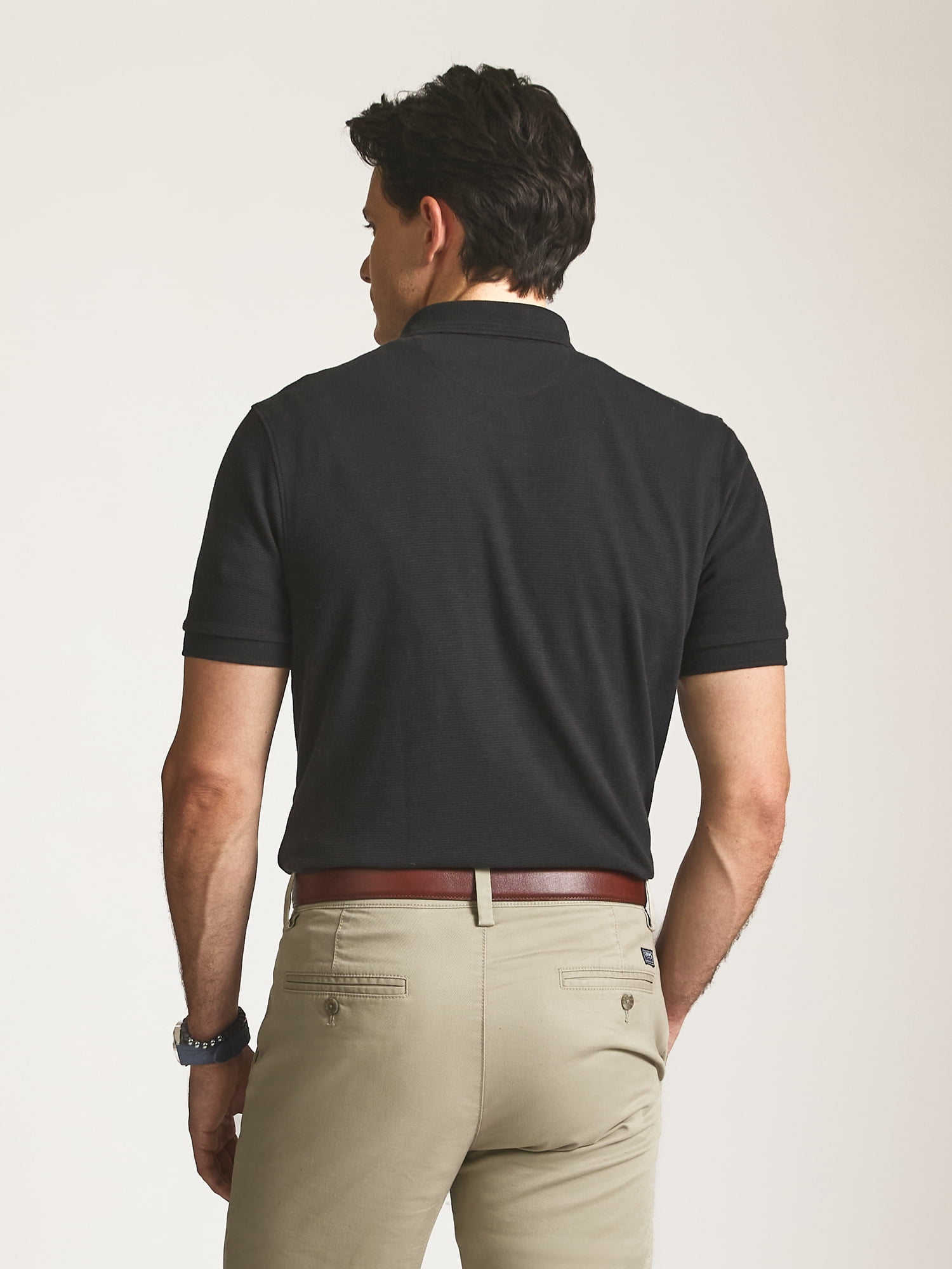 Chaps Men’s and Big Men’s Seacoast Wash Ribbed Knit Polo, Sizes S–3XL