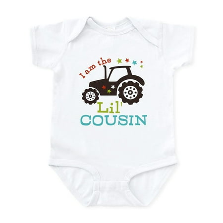 

CafePress - Little Cousin Tractor Infant Bodysuit - Baby Light Bodysuit Size Newborn - 24 Months
