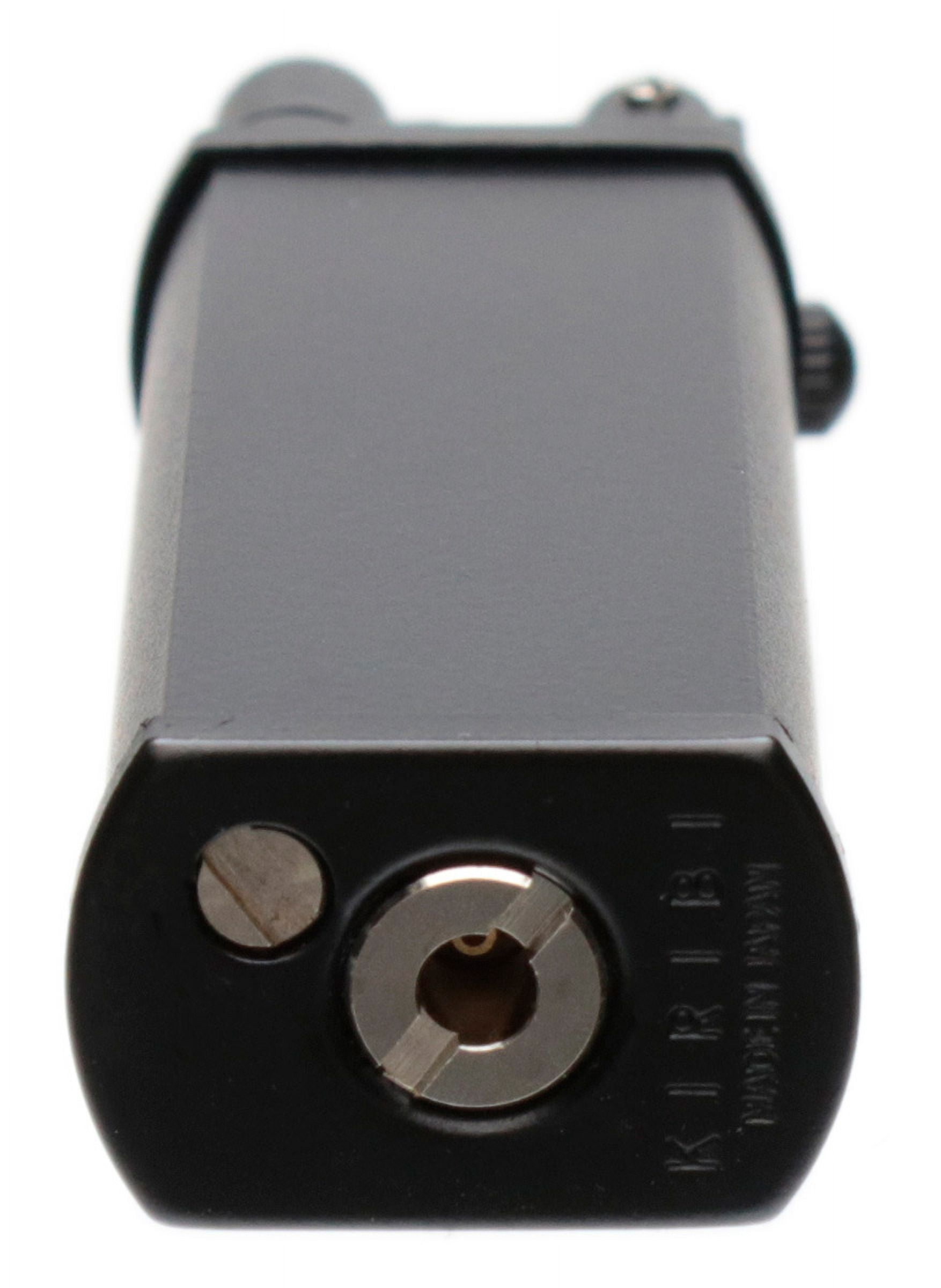 Black Matte Kiribi Kenshi Double Soft Flame Pipe Lighter - 3080