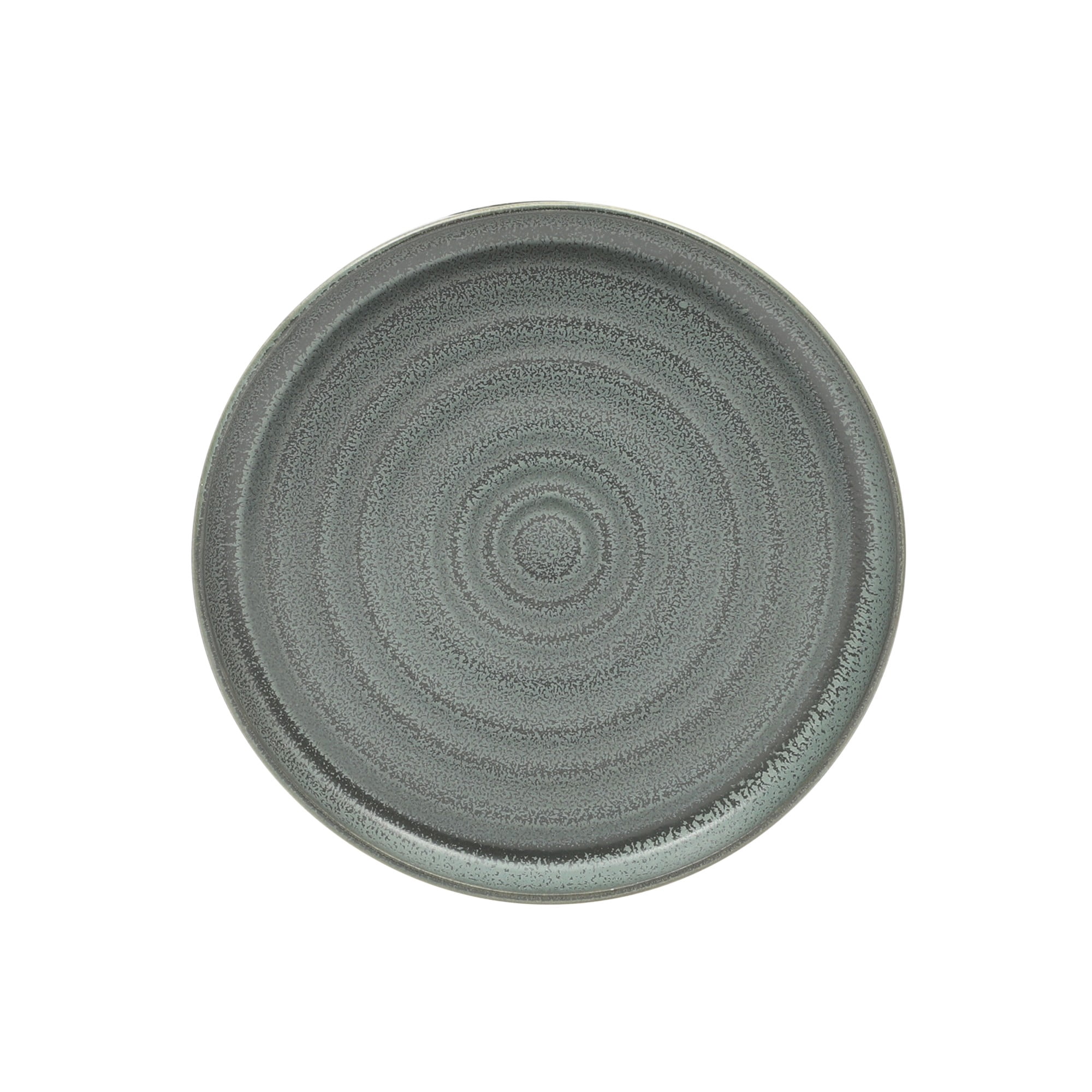 Gibson Elite Echo Bay 12 Piece Porcelain Reactive Glaze (Service for 4) Ceramic Plates and Bowls Modern Stackable Dinnerware Set - Blue