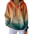 thumbnail image 1 of WZXFASHION Chandail Décontracté pour Femmes d'Automne et d'Hiver à Capuche à Carreaux avec Impression Numérique Rabais de 50 % Liquidation Chandail Léger à Enfiler, 1 of 4