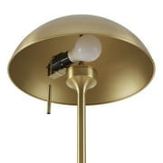 Better Homes & Gardens 62 in Modern Pull-Chain Brass Floor Lamp with Brass Dome Shade