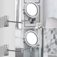 thumbnail image 2 of 10x Wall Mounted LED Makeup Mirror, 7 Inches, 2 of 5