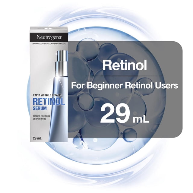 Neutrogena Rapid Tone Repair Retinol + Vitamin C Dark Spot Corrector Face Serum, Daily Anti-Wrinkle Retinol Dark Spot Corrector to Brighten & Even Tone, Mineral-Oil & Dye-Free