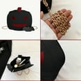 thumbnail image 4 of Konghyp Halloween Pumpkin Bag, Leather Crossbody Shoulder Bag, Cute Chain Bag for Commuting, Versatile Casual Handbag, Perfect for Halloween Gifts and Parties, 4 of 6