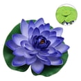 thumbnail image 2 of 18cm Artificial Water Lily Floating Lotus Flower Pond Aquarium Decor Multicolor, 2 of 4
