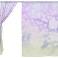 thumbnail image 3 of Floral Glitter Vintage Lights Semi Sheer Curtains Window Voile Drapes Panels Treatment-55x78in for Living Room Bedroom Kids Room, 2 Pieces, 3 of 4