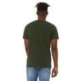 thumbnail image 2 of BELLA + CANVAS Men’s Jersey Tee, 100 Cotton, Short Sleeve Crew T-Shirt, Dark Olive, Sizes S-4XL, 2 of 4