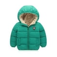 thumbnail image 4 of XBASW Toddler Kids Baby Hooded Fleece Jacket Thicken Snowsuit Warm Winter Coat Outerwear for Boys Girls 1-7T, 4 of 12
