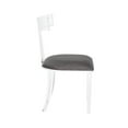 thumbnail image 2 of Cosmic Clear Dining Chair Armless, Acrylic Chair with Velvet Upholstery, 2 of 2