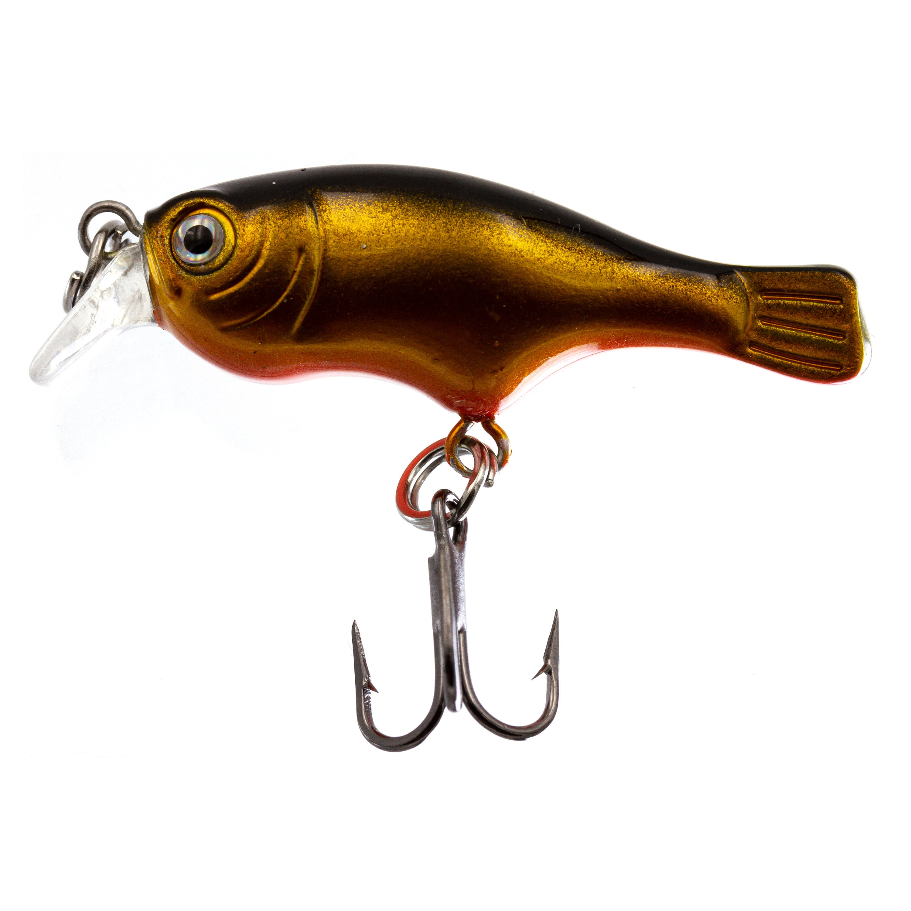 Ozark Trail Freshwater Mini Minnow Fishing Lure, Gold/Black, 1/16 oz