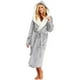 thumbnail image 1 of Batas Prolriy para mujer, bata de baño alargada de felpa de invierno para mujer, bata de manga larga, bata de mujer, bata gris XXXXXL, 1 of 6