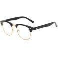 thumbnail image 1 of Blue Light Blocking Glasses Computer Gaming Glasses Semi Rimless Frame Anti Fatigue Glasses for Men Women, 1 of 5