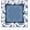 Blue Chinoiserie Dachshund, variant on Funny Pink Flamingo Mahjong Mat 31.5 x 31.5 in, Tropical Pink Bird Anti-Slip Noise-Reducing Mahjong Mat for Table Board, Games Tile Games, Poker and Cards