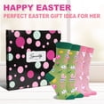 thumbnail image 4 of HIALTODAY 2-Pairs Family Pack Easter Socks Adorable Bunny Rabbit Designs for Women men Kids Cute Holiday Gifts, 4 of 5