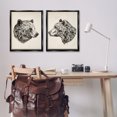 thumbnail image 3 of Stupell Industries Portrait Brown Bear Animal Animals Drawing Black Floater Framed Canvas Art Print Wall Art, 31 x 25, Set of 2, 3 of 10