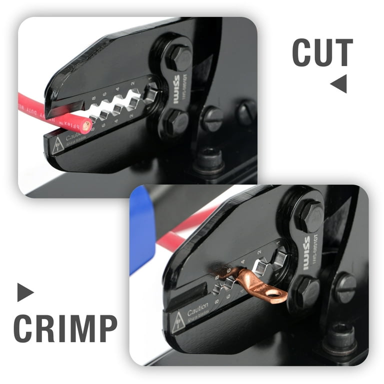 Hex Crimp Bench Mount Battery Cable Crimper for 8 to 1AWG Cable Lugs —  Iwiss Tools Co Limited