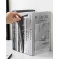 thumbnail image 6 of MSDADA Book Ends Clear Acrylic Bookends (5pairs/10pcs), 6 of 7
